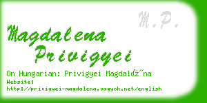 magdalena privigyei business card